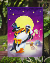 Load image into Gallery viewer, Just Married Wedding Penguins Garden Flag - Outdoor Decorative Yard Flag APH0244GF