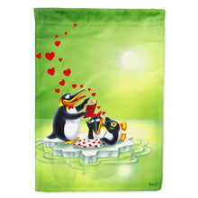 Load image into Gallery viewer, My Love Song Penguins Flag Canvas House Size