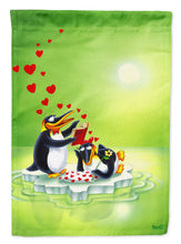 Load image into Gallery viewer, My Love Song Penguins Garden Flag - Outdoor Decorative Yard Flag