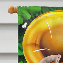 Load image into Gallery viewer, Elephant playing the Tuba Flag Canvas House Size APH0248CHF