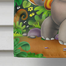 Load image into Gallery viewer, Elephant playing the Tuba Flag Canvas House Size APH0248CHF