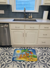 Load image into Gallery viewer, Bears Playing at the Beach Machine Washable Memory Foam Mat APH0375RUG