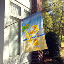 Load image into Gallery viewer, Bears playing Volleyball Flag Canvas House Size APH0389CHF