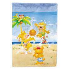 Load image into Gallery viewer, Bears playing Volleyball Flag Canvas House Size APH0389CHF
