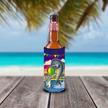 Load image into Gallery viewer, Dolphins performing for the crowds  Slim Can Hugger – Fun &amp; Functional Drink Coolers APH0417MUK