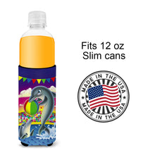 Load image into Gallery viewer, Dolphins performing for the crowds  Slim Can Hugger – Fun &amp; Functional Drink Coolers APH0417MUK