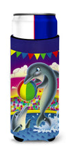 Load image into Gallery viewer, Dolphins performing for the crowds  Slim Can Hugger – Fun &amp; Functional Drink Coolers APH0417MUK