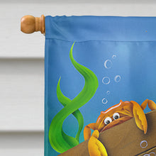 Load image into Gallery viewer, Dolphins Treasure Chest Flag Canvas House Size