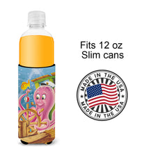 Load image into Gallery viewer, Captain Octopus  Slim Can Hugger – Fun &amp; Functional Drink Coolers APH0472MUK