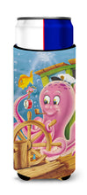 Load image into Gallery viewer, Captain Octopus  Slim Can Hugger – Fun &amp; Functional Drink Coolers APH0472MUK