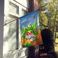 Load image into Gallery viewer, Frog Happy Plate Flag Canvas House Size APH0520CHF