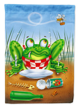Load image into Gallery viewer, Frog Happy Plate Flag Canvas House Size APH0520CHF