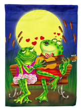 Load image into Gallery viewer, Frog Love Songs Flag Canvas House Size APH0522CHF