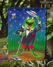 Load image into Gallery viewer, Frog Comedy Routine Garden Flag - Outdoor Decorative Yard Flag