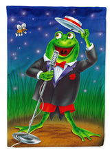 Load image into Gallery viewer, Frog Comedy Routine Garden Flag - Outdoor Decorative Yard Flag