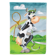 Load image into Gallery viewer, Cow playing Tennis Flag Canvas House Size APH0533CHF