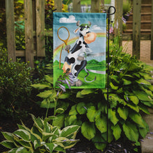 Load image into Gallery viewer, Cow playing Tennis Garden Flag - Outdoor Decorative Yard Flag APH0533GF
