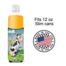 Load image into Gallery viewer, Cow playing Tennis  Slim Can Hugger – Fun &amp; Functional Drink Coolers APH0533MUK