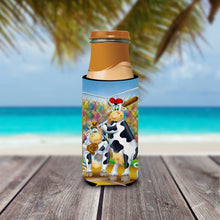 Load image into Gallery viewer, Cow playing Baseball  Slim Can Hugger – Fun &amp; Functional Drink Coolers APH0534MUK