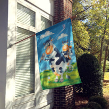 Load image into Gallery viewer, Cow playing Golf Flag Canvas House Size APH0535CHF