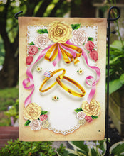 Load image into Gallery viewer, Wedding Rings Garden Flag - Outdoor Decorative Yard Flag