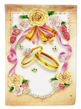 Load image into Gallery viewer, Wedding Rings Garden Flag - Outdoor Decorative Yard Flag