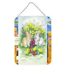 Load image into Gallery viewer, Easter Bunnies with Eggs Wall or Door Hanging Prints APH0684DS1216