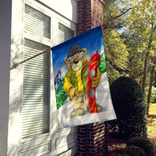 Load image into Gallery viewer, Teddy Bear Snowboarding Flag Canvas House Size APH0857CHF