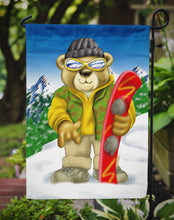 Load image into Gallery viewer, Teddy Bear Snowboarding Garden Flag - Outdoor Decorative Yard Flag