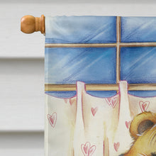 Load image into Gallery viewer, Teddy Bears In Love Valentine's Day Flag Canvas House Size APH0926CHF