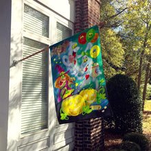 Load image into Gallery viewer, Witch Party with the Ghosts Halloween Flag Canvas House Size APH0932CHF
