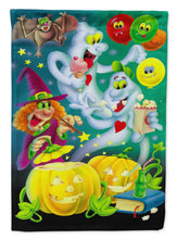 Load image into Gallery viewer, Witch Party with the Ghosts Halloween Garden Flag – Decorative Outdoor Yard Flag APH0932GF