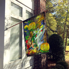 Load image into Gallery viewer, Scary Ghosts and Halloween Trick or Treaters Flag Canvas House Size APH0933CHF