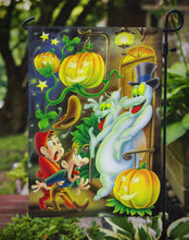Load image into Gallery viewer, Scary Ghosts and Halloween Trick or Treaters Garden Flag – Decorative Outdoor Yard Flag APH0933GF