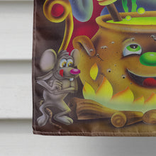 Load image into Gallery viewer, Witch and Crows Stirring it up Halloween Flag Canvas House Size APH0934CHF