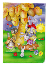 Load image into Gallery viewer, Animals under the coconut tree Garden Flag - Outdoor Decorative Yard Flag APH0977GF