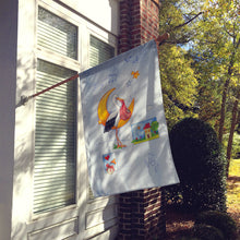 Load image into Gallery viewer, Expecting Stork bringing Baby Flag Canvas House Size APH1017CHF