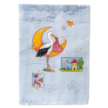 Load image into Gallery viewer, Expecting Stork bringing Baby Flag Canvas House Size APH1017CHF