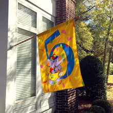 Load image into Gallery viewer, Happy 5th Birthday Age 5 Flag Canvas House Size APH2163CHF