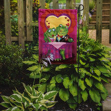 Load image into Gallery viewer, Frog Valentine's Day Date Garden Flag - Outdoor Decorative Yard Flag APH2477GF