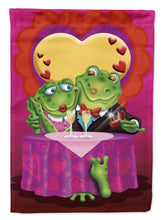 Load image into Gallery viewer, Frog Valentine's Day Date Garden Flag - Outdoor Decorative Yard Flag APH2477GF