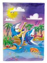 Load image into Gallery viewer, Dolphin's Playing Music Garden Flag - Outdoor Decorative Yard Flag