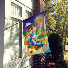 Load image into Gallery viewer, Dolphin Sunning on the Beach Flag Canvas House Size APH2488CHF