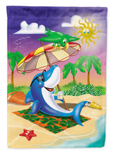 Load image into Gallery viewer, Dolphin Sunning on the Beach Garden Flag - Outdoor Decorative Yard Flag APH2488GF