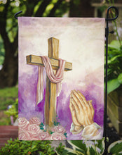 Load image into Gallery viewer, Easter Cross with Praying Hands Garden Flag - Outdoor Decorative Yard Flag APH2810GF