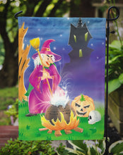 Load image into Gallery viewer, Witch and her Castle Garden Flag – Decorative Outdoor Yard Flag APH2989GF