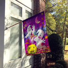 Load image into Gallery viewer, Buuu Ghosts Halloween Flag Canvas House Size APH3798CHF