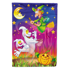 Load image into Gallery viewer, Witch and Ghosts Halloween Flag Canvas House Size APH3799CHF