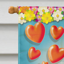 Load image into Gallery viewer, Teddy Bear Romeo and Juliet Love Flag Canvas House Size APH3815CHF