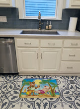 Load image into Gallery viewer, Bears Relaxing at the Beach Machine Washable Memory Foam Mat APH3817RUG